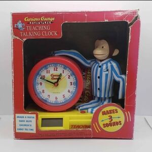 Teaching Talking Clock - Red and Yellow